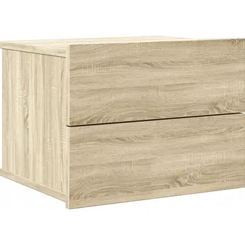 Noční stolek Noční stolek se 2 zásuvkami , dub sonoma, 40x30x30 cm