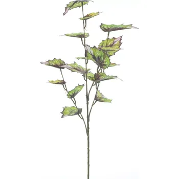 umělá květina umělá rostlina, Begonie „Rex“ větev zelená 60 cm