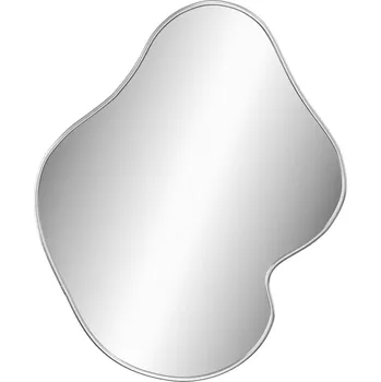 Zrcadlo Zrcadlo s PVC rámem, stříbrné, 60 x 50 cm, tloušťka skla 4 mm