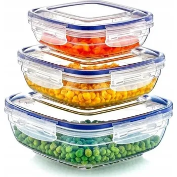 Dóza na potraviny Sada úložných dóz 3 ks (600 ml, 10