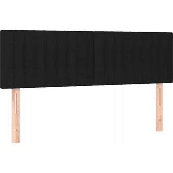 Nastavitelná čela postele, tmavě šedá látka, 144 x 5 x 78/88 cm