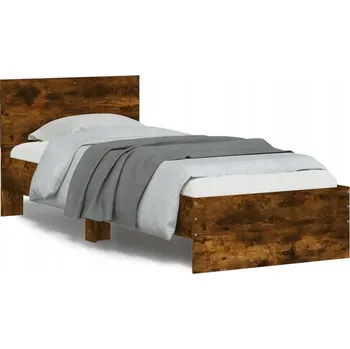 Postel Rám postele s čelem 193x80x70 cm kouřový dub
