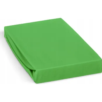 Prostěradlo Jersey prostěradlo 90x200cm, středně zelené