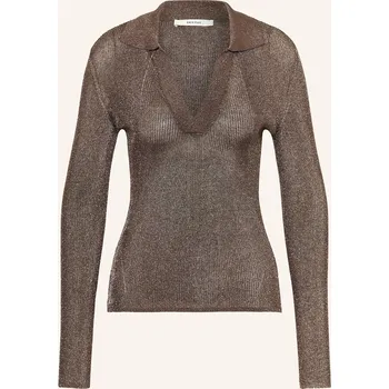 Dámská košile Gestuz Dámský Svetr Gzsilvi S Třpytivou Přízí, černošedá, 42