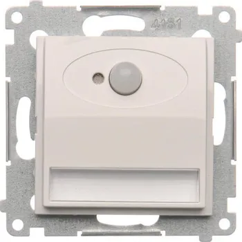 vypínač LED osvětlení s pohybovým senzorem, 14 V / 0,62 W, barva světla neutrální bílá, Simon 54 DOSC14B.01/11, bílá