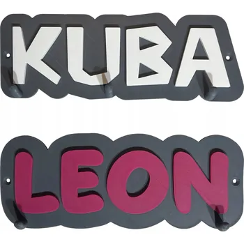 Věšák OSOBNÍ PERSONALIZOVANÝ VĚŠÁK NÁPIS JMÉNO