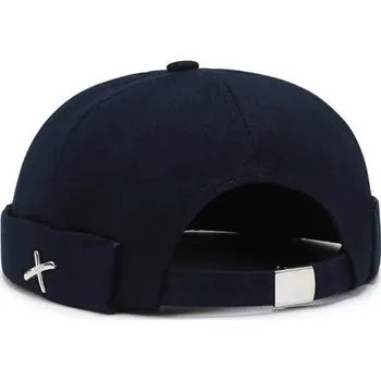 Pokrývka hlavy Unisex jarní námořnická čepice Guppi 28 × 18 × 11 cm Polyesterový kulatý klobouk Korejský streetwear styl Ležérní módní čepice pro muže i ženy černá