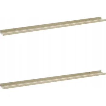 police Nástěnná police MDF bílá a dub sonoma 115x9x3 cm