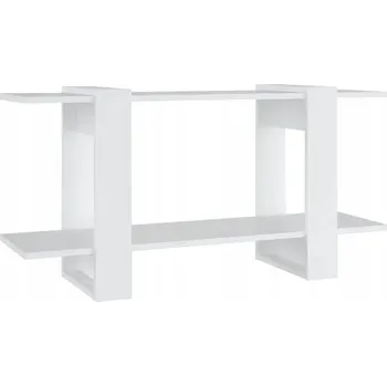 Knihovna Regál na knihy a multimédia, bílý, 100 x 30 x 51 cm