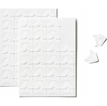 Obraz Rohové samolepicí rožky na fotografie do alba - Bílé