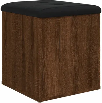 Zahradní lavice Lavice s úložným prostorem a sedákem, hnědý dub, 42x42x45 cm