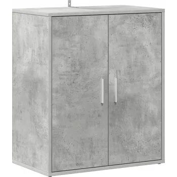 Botník Botník s 5 policemi, betonu šedý, 60 x 35 x 70 cm, nástěnná montáž