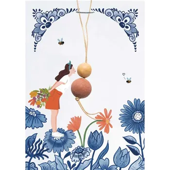 Blossombs Semínkové bomby - Drobný dáreček - Panenka pro štěstí - Polibek (2 ks) - originální a praktický dárek v jednom