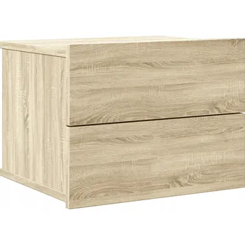 Noční stolek Noční stolek se 2 zásuvkami , dub sonoma, 40 x 30 x 30 cm