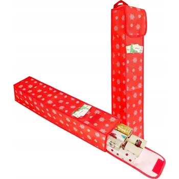 Úložný box Vánoční taška na balicí papír, organizér 78x14x14 cm, 2 ks