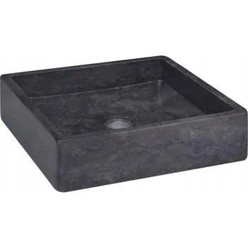 Mramorové Umyvadlo Ručně Vyrobené Černé 40x40x10 cm