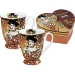 Carmani Přátelská souprava Gustav Klimt - Adele Bloch 2x hrnek v srdci 350ml
