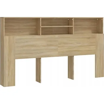 Čelo postele s policemi, dub sonoma, 180 x 19 x 103,5 cm