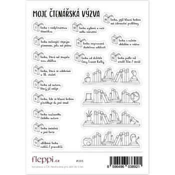 samolepka Fleppi Samolepky Moje čtenářská výzva