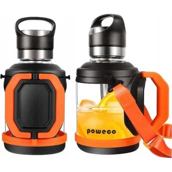 Láhev Lahev Na Pití skleněná láhev se sítkem na čaj, na vodu, džus, turistická 1.6L