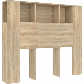 Čelo s policemi dub sonoma 120x18,5x102,5 cm