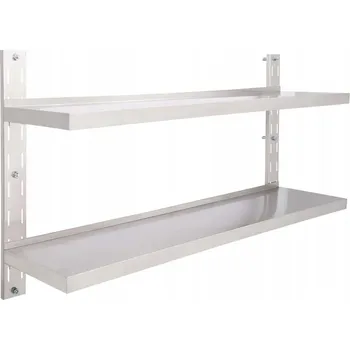 police Polička MDF deska G04V 4 x 4 cm stříbrná