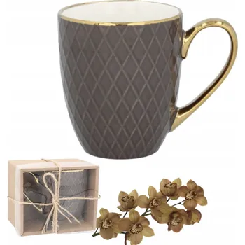 Hrnek SIA HOME LOLA BROWN porcelánový 380 ml