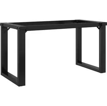 Obraz Nohy ke stolku v industriálním stylu, ocel s práškovým nástřikem, 90x30x43 cm, černé