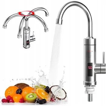 Bojler ELEKTRICKÝ OHŘÍVAČ VODY S KOHOUTKEM NEREZOVÁ OCEL REGULACE TEPLOTY 3000W 30 ~ 60°C