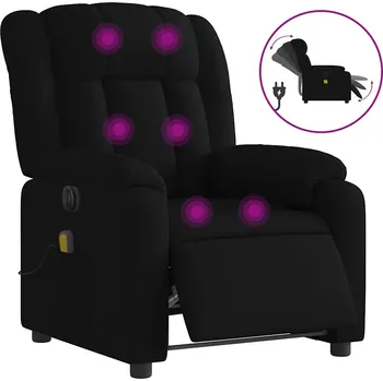 Křeslo Elektrické masážní křeslo s funkcí rozkládání, černé, 78x92x98 cm