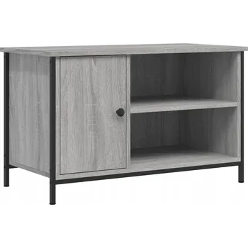 Televizní stolek TV stolek z dřevotřísky, šedý dub sonoma, 80x40x50 cm