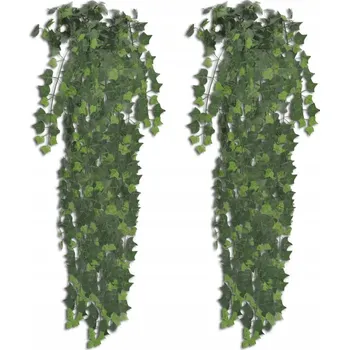 umělá květina 2 x Umělý Břečťan, 339 lístků, Výška 90 cm, Polyester