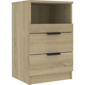 Noční stolek Noční stolek z materiálu na bázi dřeva, dub sonoma, 40x36x65 cm