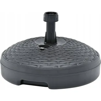 Slunečník Základna pod slunečník z plastu, antracitová, 45 x 28 cm, 20 l