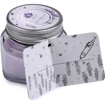 Svíčka Malá vonná svíčka ve skle s jmenovkou - 16 (Pomegranate) červená