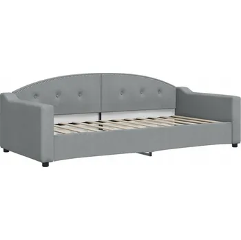 Pohovka Světle šedá pohovka s funkcí spaní 223 x 100 x 75 cm