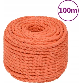 Lany Lano polypropylenové stáčené UV 24mm 100m oranžové