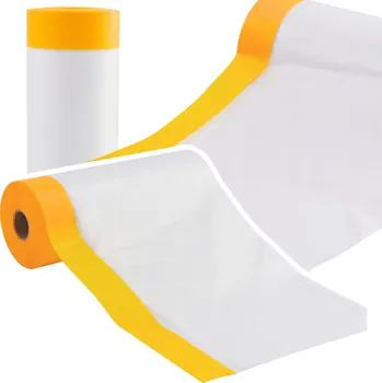 Zakrývací fólie na malování OCHRANNÁ FÓLIE S MALÍŘSKOU PÁSKOU 110 X 33 M