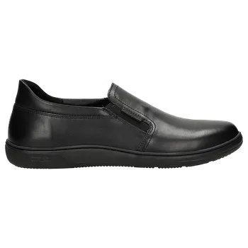 Pánské polobotky Černé Pánské Mokasíny Z Lícové Kůže Wojas 1025551 40