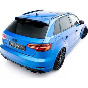 Auto-moto Maxton Design prodloužení spoileru ver.3 pro Audi RS3 8V, 8V Facelift, černý lesklý plast ABS