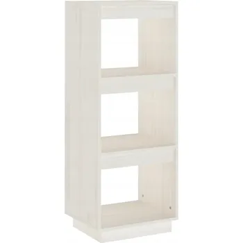 Knihovna Regál z masivního borovicového dřeva bílý 40x35x103 cm