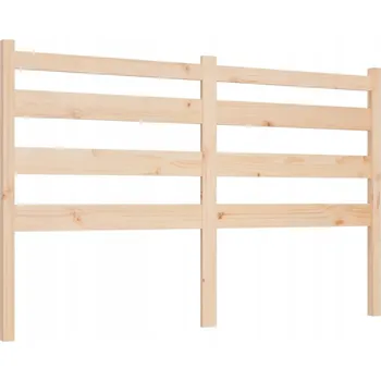 Čelo postele z masivního borovicového dřeva, 146 x 4 x 100 cm