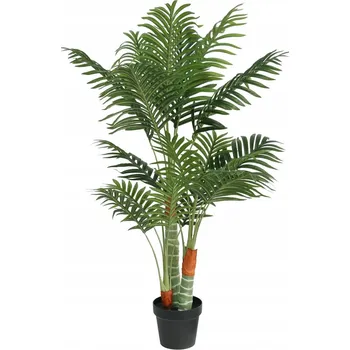 umělá květina Umělá palma z polypropylenu, 120 cm, zelená, Květináč 18/12 x 14 cm