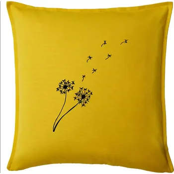 Polštář Pampeliška - Polštář 50x50 - 50x50 - Pouze potah ( Žlutá )