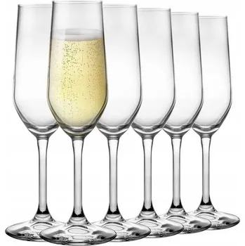 Sklenice Skleničky na šampaňské Bormioli Riserva 205 ml 6 ks Transparentní sklo