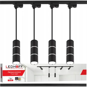 Lišta 1m + 4x LED závěsné svítidlo TUBA GU10 Kolejnicové osvětlení