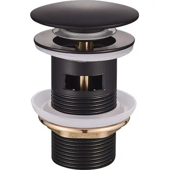 Sifon Umyvadlová výpusť pro umyvadla s přepadem MIXXUS, POP-UP-03 BLACK