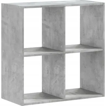 Knihovna Regál G010V 12 x 12 x 12 cm, odstíny šedé