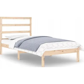 Postel Rám postele z masivního borovicového dřeva 195,5 x 96 x 100 cm