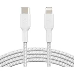 BELKIN USB-C s lightning konektorem, bílý (white), USB kabel, propojovací, 2m